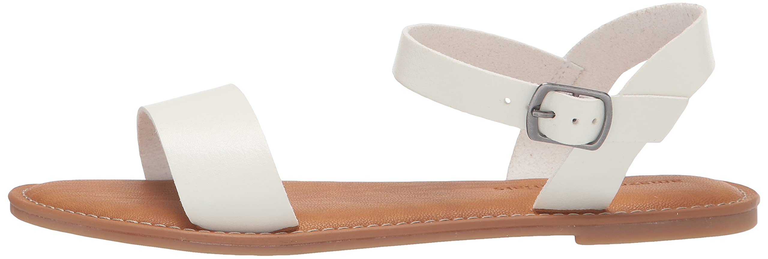 Amazon Essentials Women's Two Strap Buckle Sandals - Comfortable Casual Summer Footwear for Beach, Walking & Everyday Wear