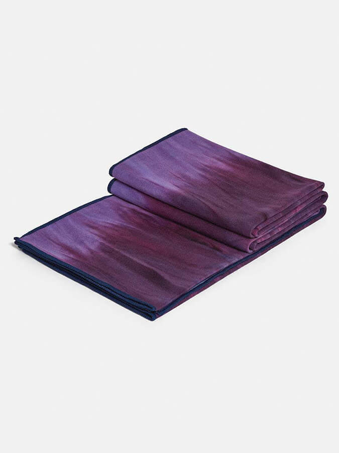 Manduka eQua Yoga Mat Towels - Non-Slip, Absorbent & Eco-Friendly for Hot Yoga, Pilates & Workouts - Perfect for Home & Studio Use