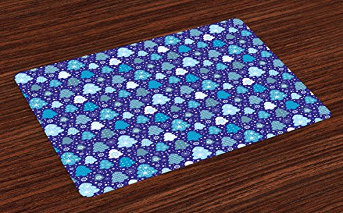 Violet Blue Pale Blue White
