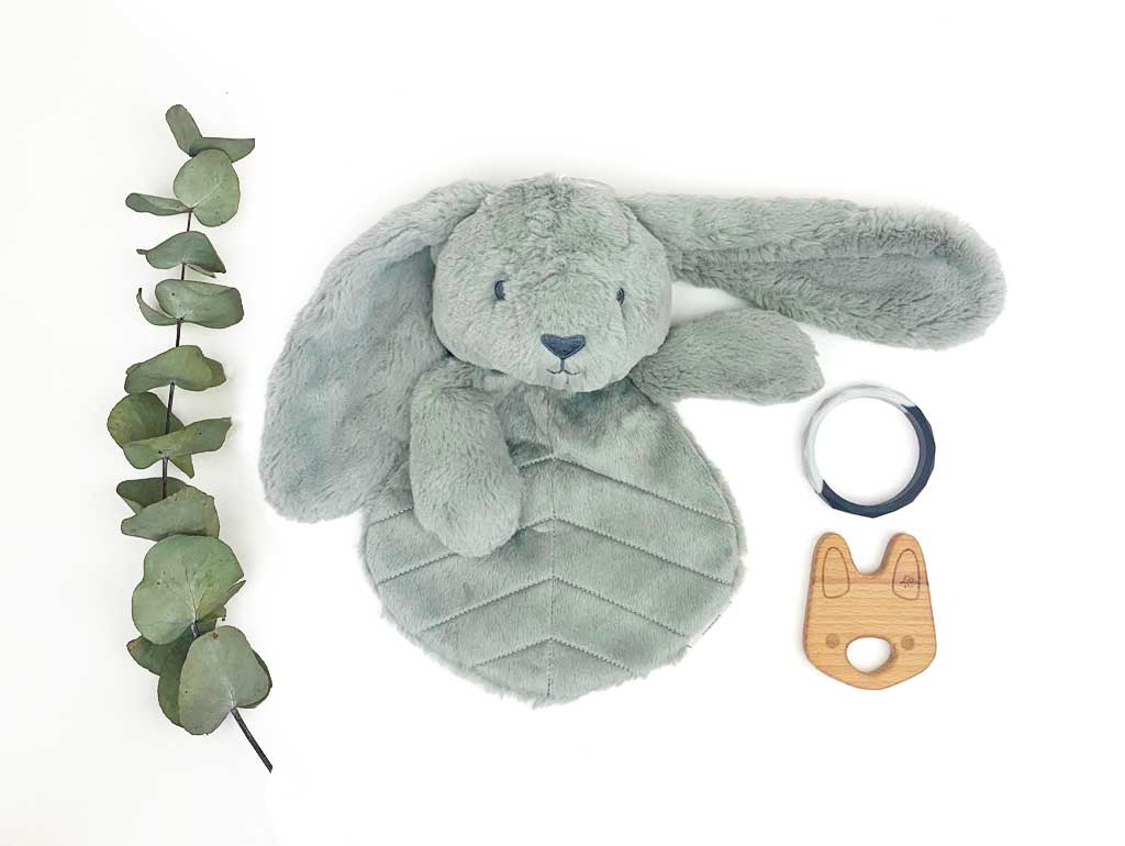 Adorable Baby Boy Bunny Plush Toy - Soft & Cuddly Gift for Newborns, Showers & Easter Celebrations