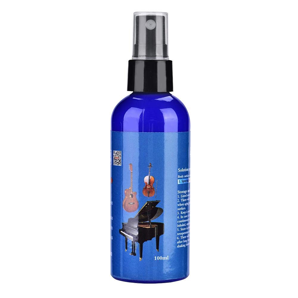 100ml Premium Guitar Polish & Cleaner - Safe for Wooden Musical Instruments Like Violin, Piano & Guitar | Restores Shine & Protects Finish | Ideal for Musicians, Performers & Instrument Maintenance