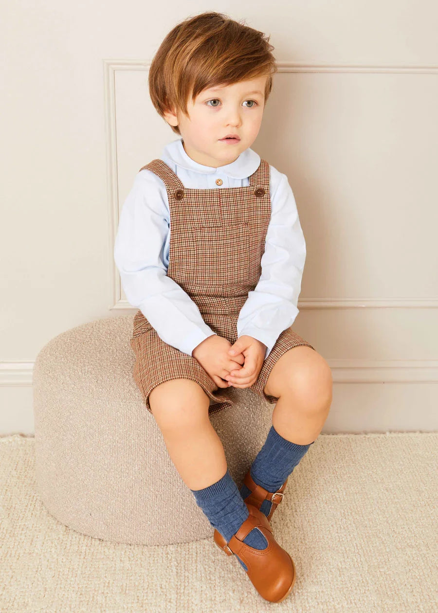Blue Peter Pan Collar Pleated Shirt for Baby & Toddler (12 Months to 3 Years) - Perfect for Photos, Parties & Everyday Outfits