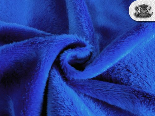 Velboa Wave Royal Blue Faux Fur Fabric by The Yard - Soft Plush Material for DIY Blankets, Costumes & Home Decor