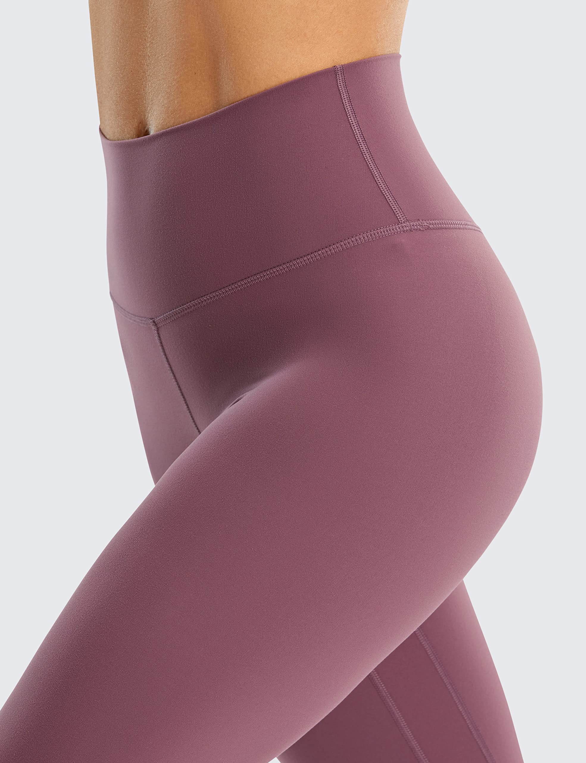 CRZ YOGA Women's High Waist Tummy Control Workout Capri Leggings 17'' - Naked Feeling Yoga Pants for Running, Gym & Lounge