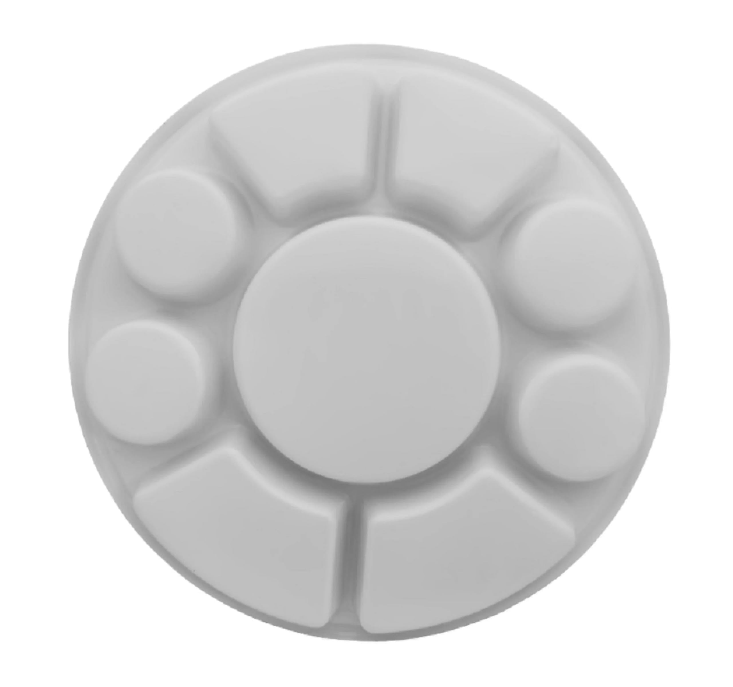 9-Compartment White Disposable Party Thali Plates - 200 Pack | Eco-Friendly Divided Serving Plates for Indian Cuisine, Buffets, Weddings & Festive Celebrations