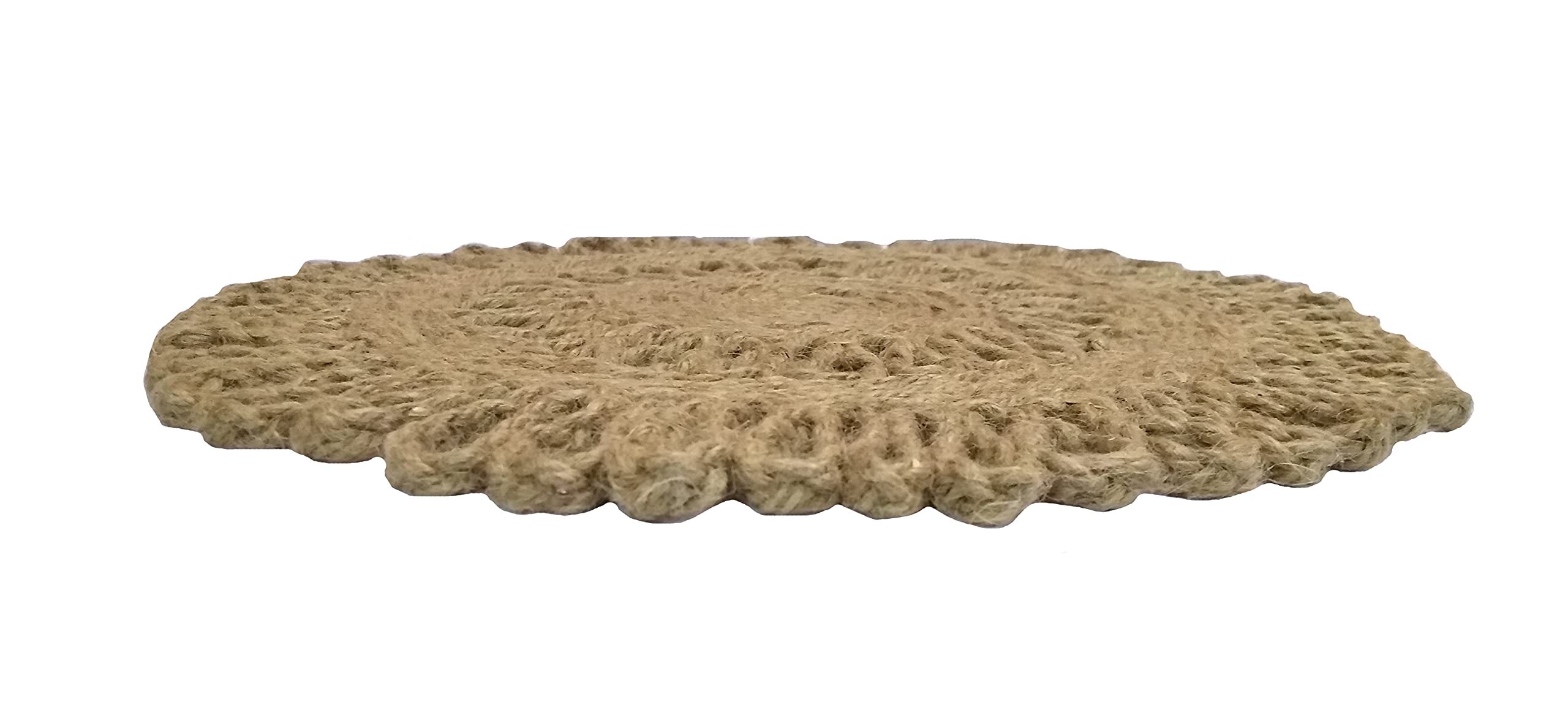 Eco-Friendly Handmade Rattan Placemats - Round Woven Wicker Dining Table Mats (12 Inch, 1-Piece) | Natural & Sustainable Home Decor for Casual Meals, Dinner Parties & Outdoor Picnics
