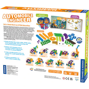Kids First: Automobile Engineer STEM Learning Toy - Fun Engineering Kit for Children Ages 5-10 | Perfect for Classroom, Birthday Gifts & Hands-On Science Activities