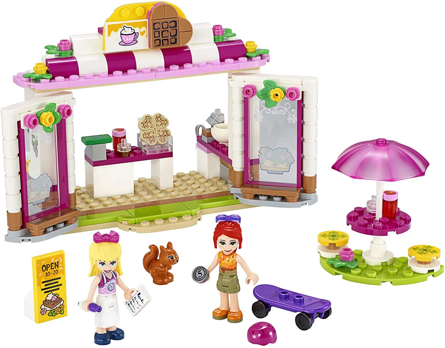 LEGO Friends Heartlake City Park Café 41426 Building Toy Set - 224-Piece Outdoor Café Playset with 2 Mini-Doll Figures for Creative Role Play | Perfect Birthday Gift for Kids Ages 6+ | Fun Pretend Play for Playdates & Family Game Nights