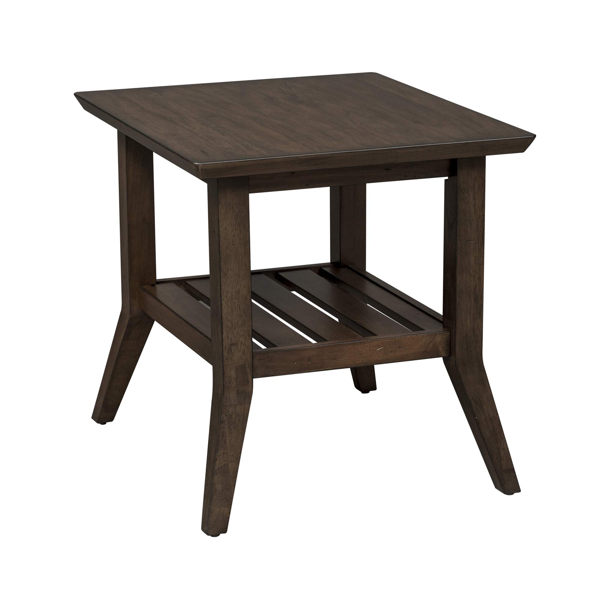 Liberty Furniture Industries Ventura BLVD Rectangular End Table - Brown Wood Side Table for Living Room, Bedroom & Office - Perfect for Lamps, Books & Decor