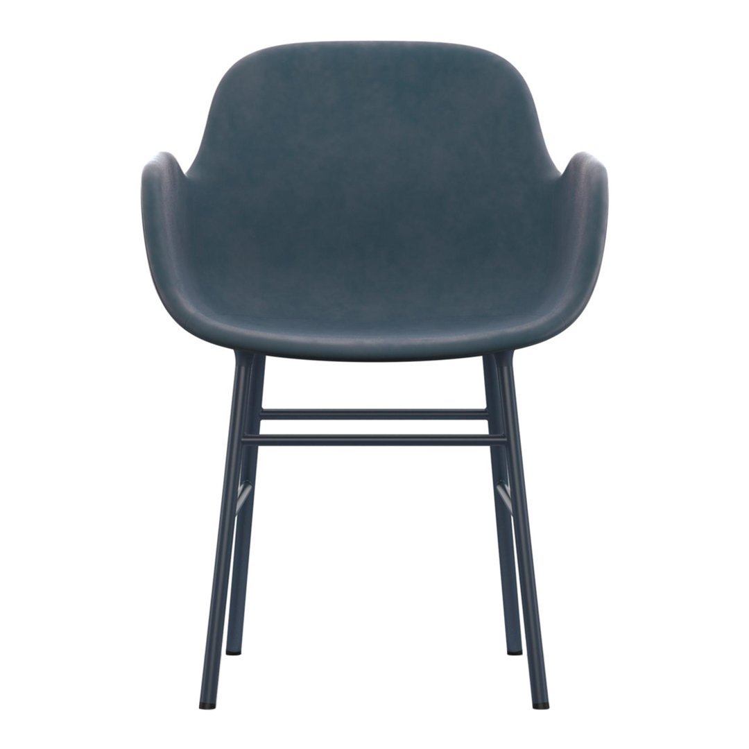 Modern Form Armchair with Sturdy Metal Legs & Premium Upholstery - Perfect for Living Room, Office or Reading Nook