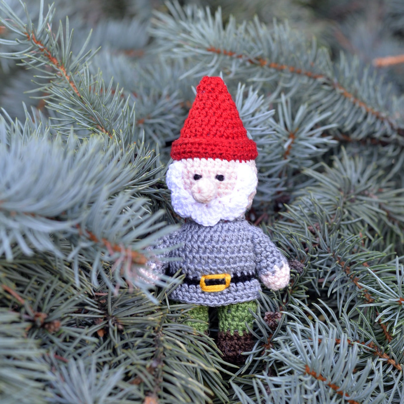 Handmade Crochet Gnome Ornaments - Set of 3 Adorable Christmas Tree Decorations for Holiday Home Decor & Gift Giving