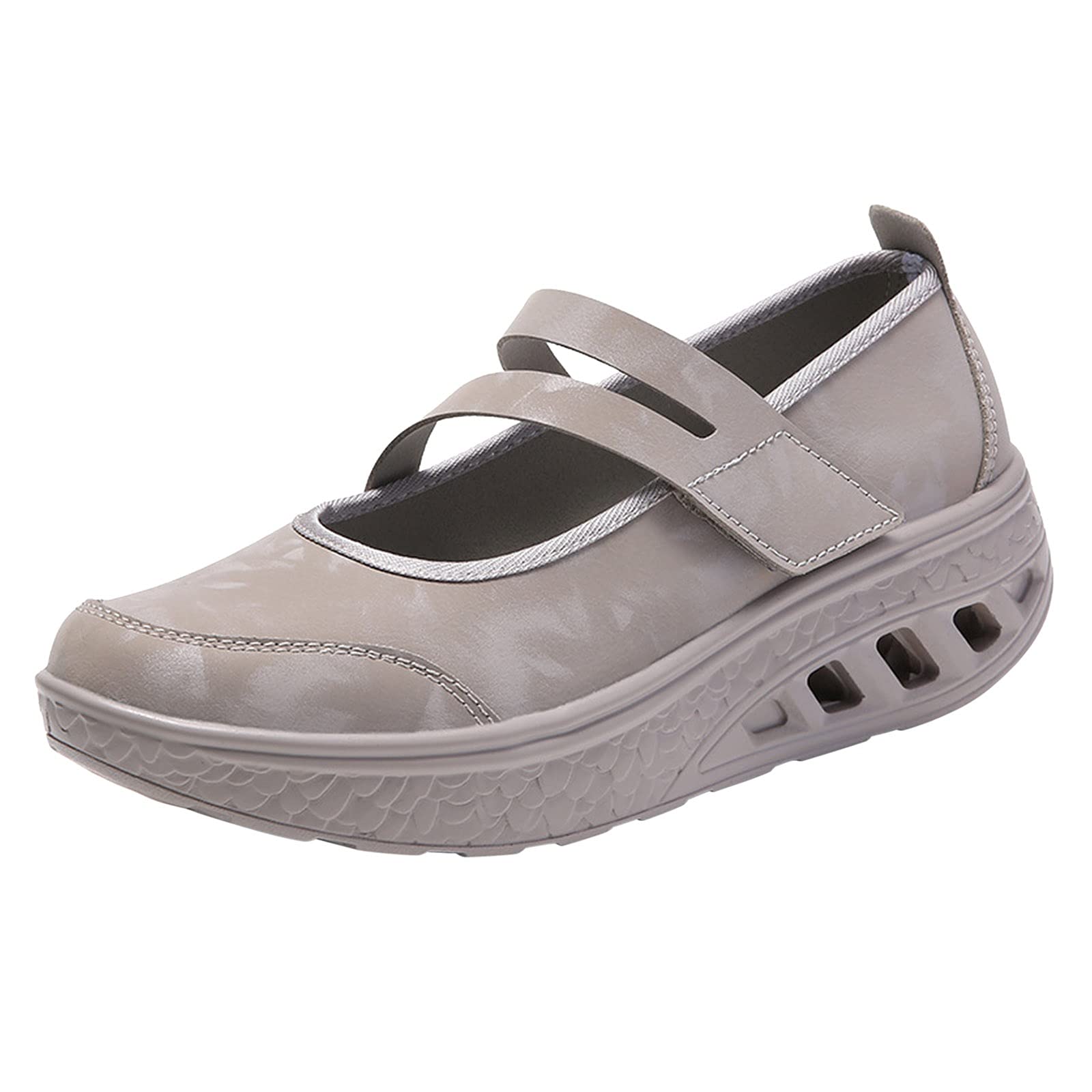 Breathable Women's Slip-On Casual Sneakers - Lightweight Outdoor Flats for Walking, Travel & Daily Wear | Fashion Wedge White Shoes