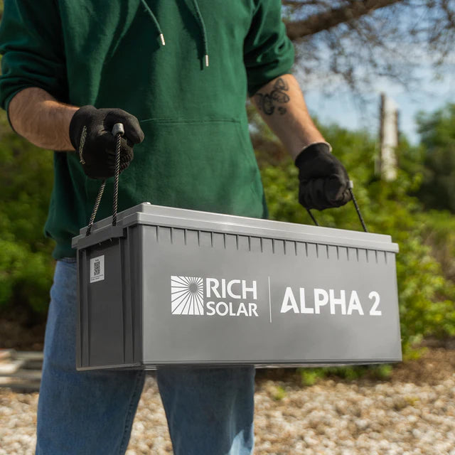 Rich Solar 12V 200Ah LiFePO4 Lithium Iron Phosphate Battery with Internal Heating & Bluetooth - Deep Cycle Solar Battery for RV, Marine, Off-Grid Power & Solar Energy Storage Systems
