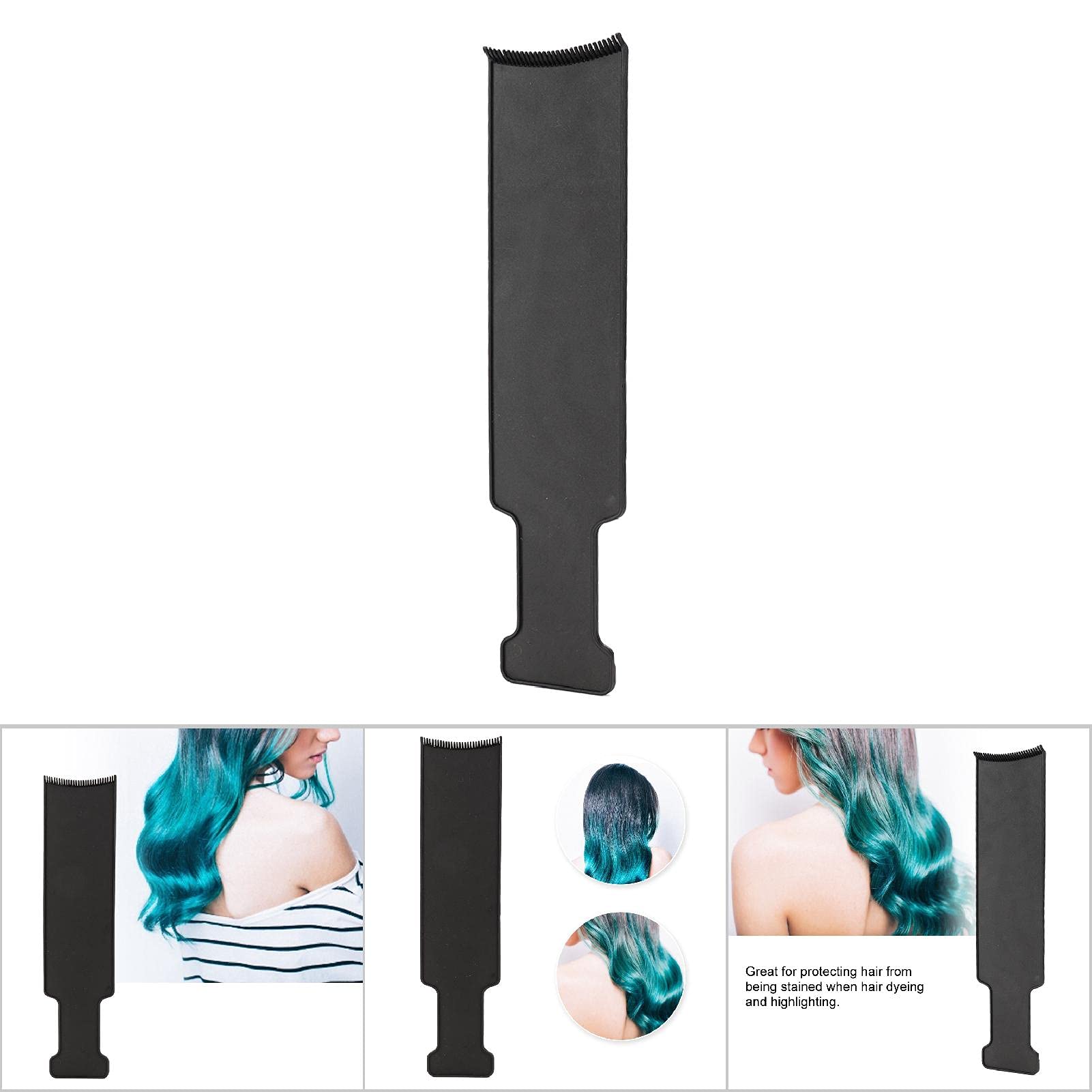 Professional Hair Dye Brush & Highlighting Board with Teeth - Large Black Balayage Hair Dye Kit for Salon & Home Use - Perfect for Hair Coloring, Ombre, and Foil Highlights Styling