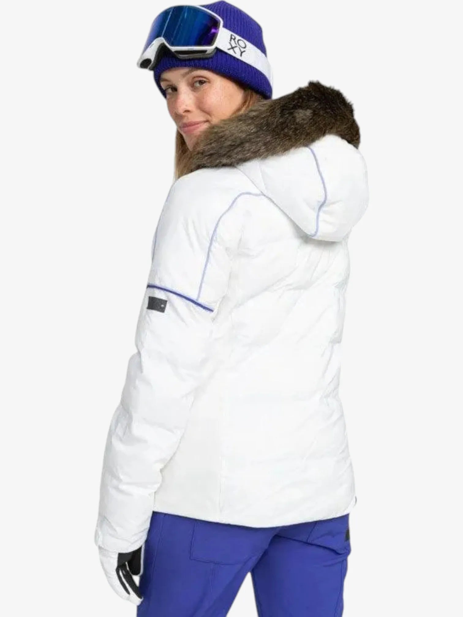 Roxy Snowblizzard Women's Winter Jacket - Waterproof Snow Coat for Skiing & Snowboarding | Warm Insulated Puffer Coat for Cold Weather Outdoor Activities