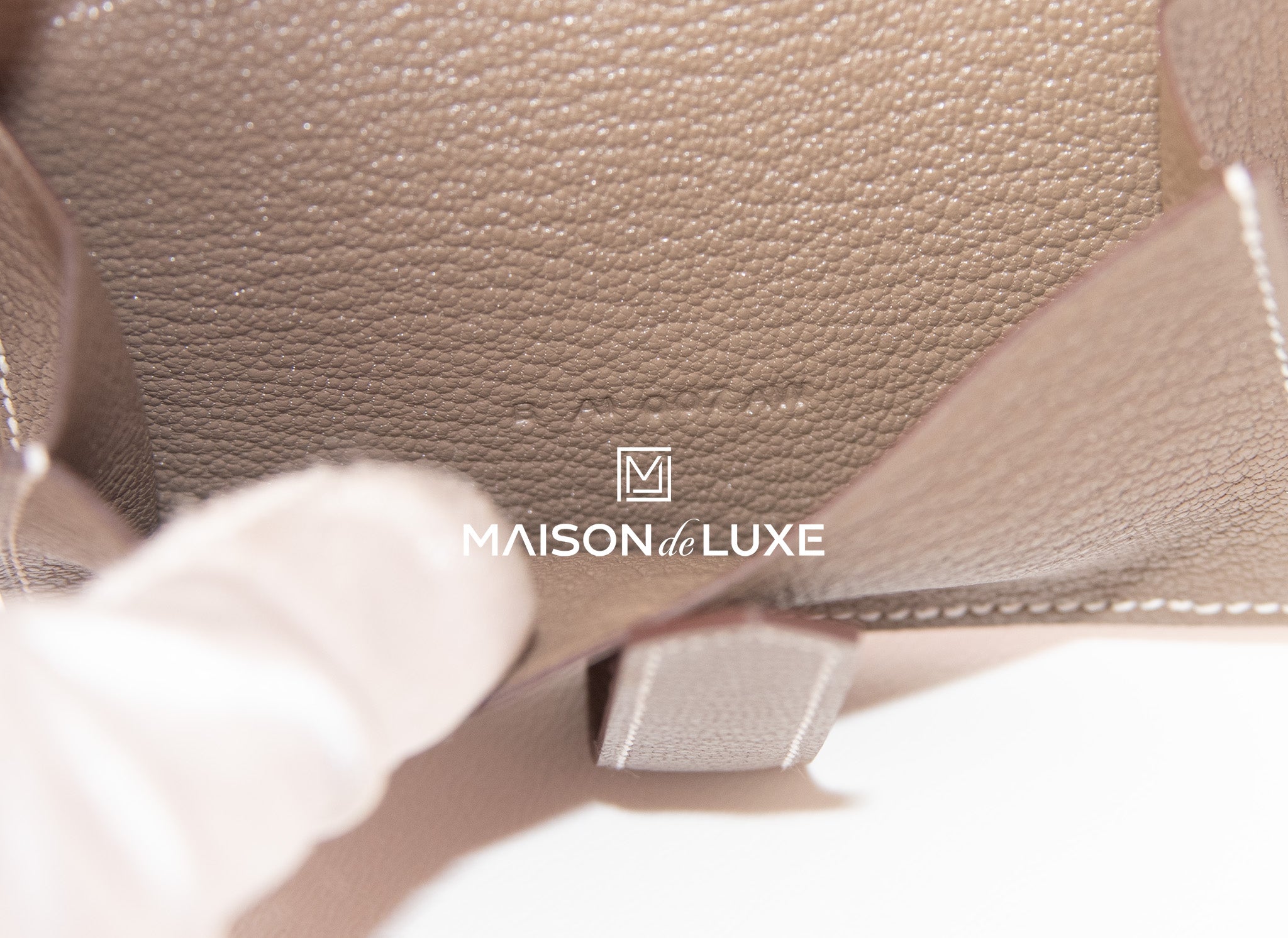 Hermes Bearn Mini Wallet in Etoupe - Compact & Luxurious Leather Wallet for Women | Perfect for Everyday Use, Travel & Special Occasions