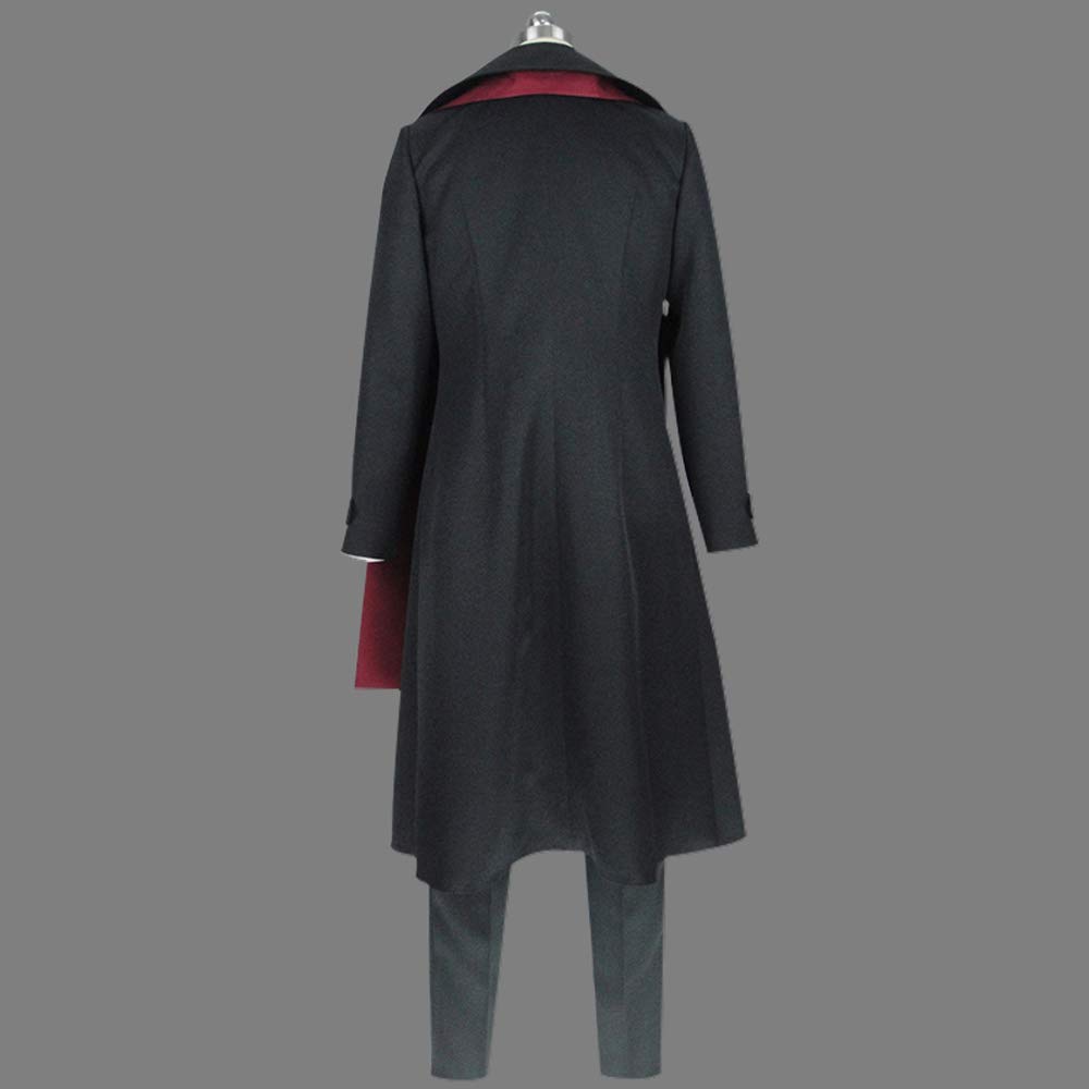 Bungo Stray Dogs Mori Ogai Cosplay Costume - Anime Uniform for Men (XXS) Black & Red | Perfect for Conventions, Halloween & Cosplay Events