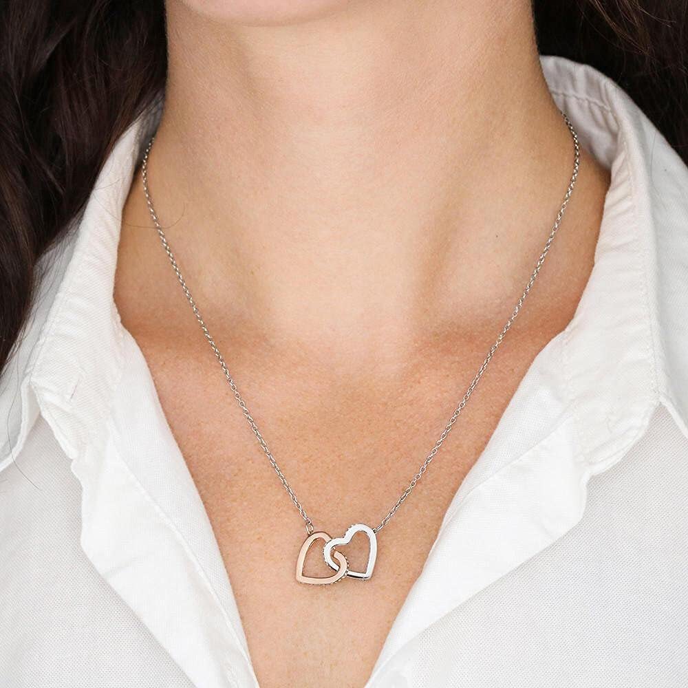 Personalized Heart Necklace - Handmade Bridesmaid Gift for Weddings & Proposals