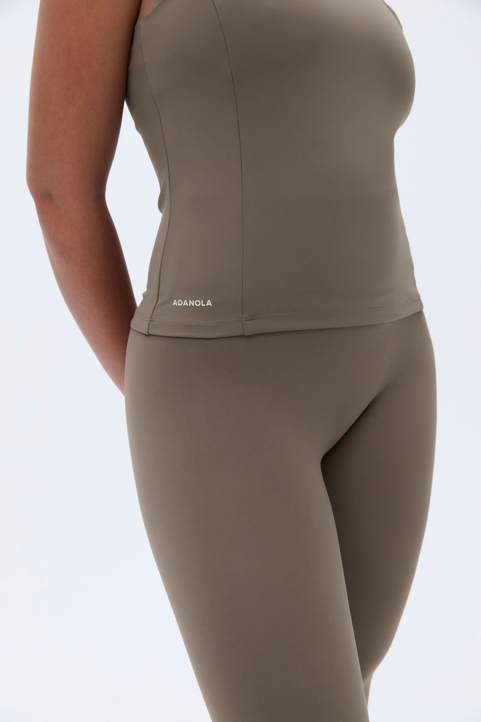 Ultimate Racer Back Longline Top for Women - Cocoa Brown | Workout, Yoga & Running Sports Bra | Seamless Comfort & Support