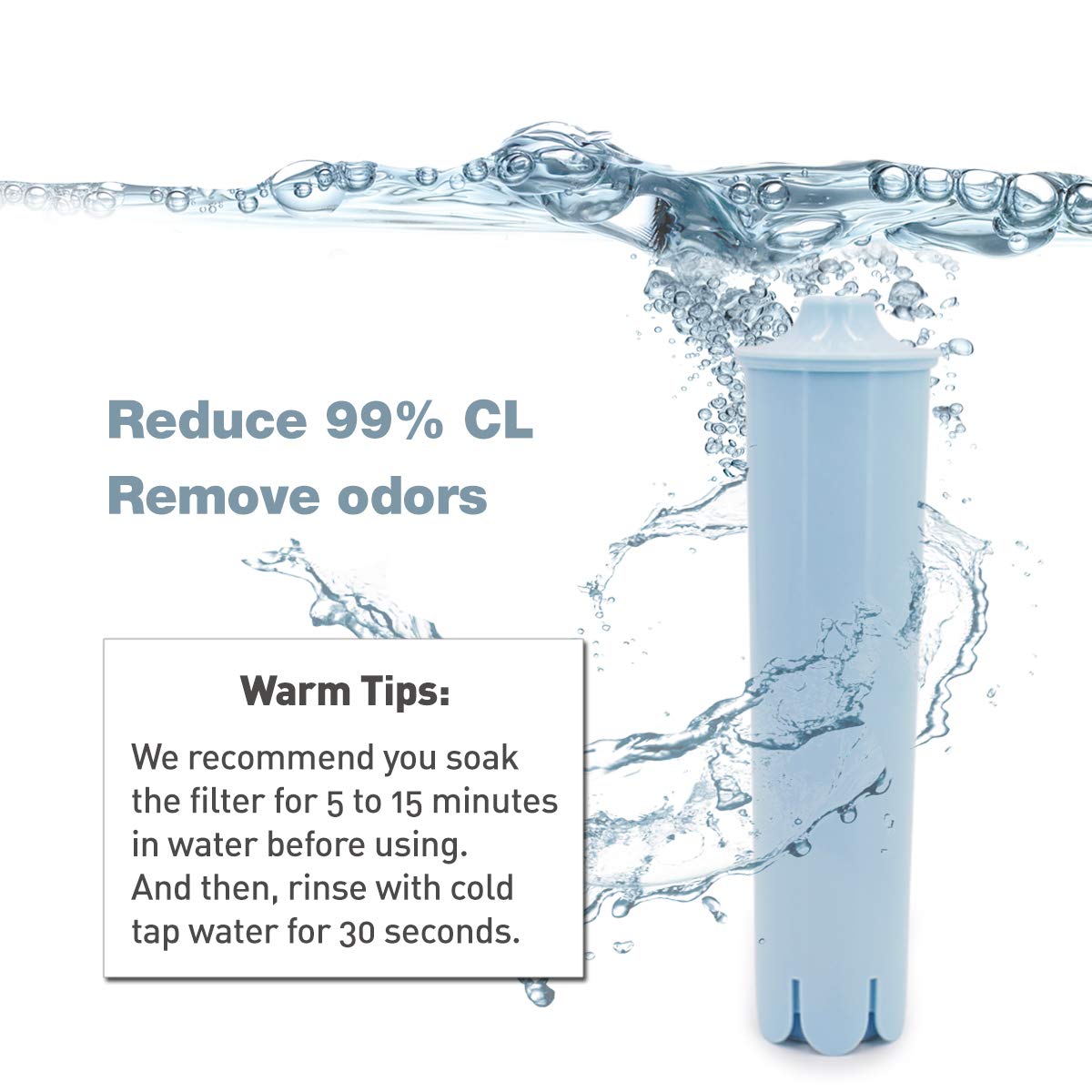 Jura® Water Filter Replacement - Compatible with Claris Blue Capresso® Clearyl Coffee Machine (4-Pack) | Perfect for Home & Office Coffee Makers