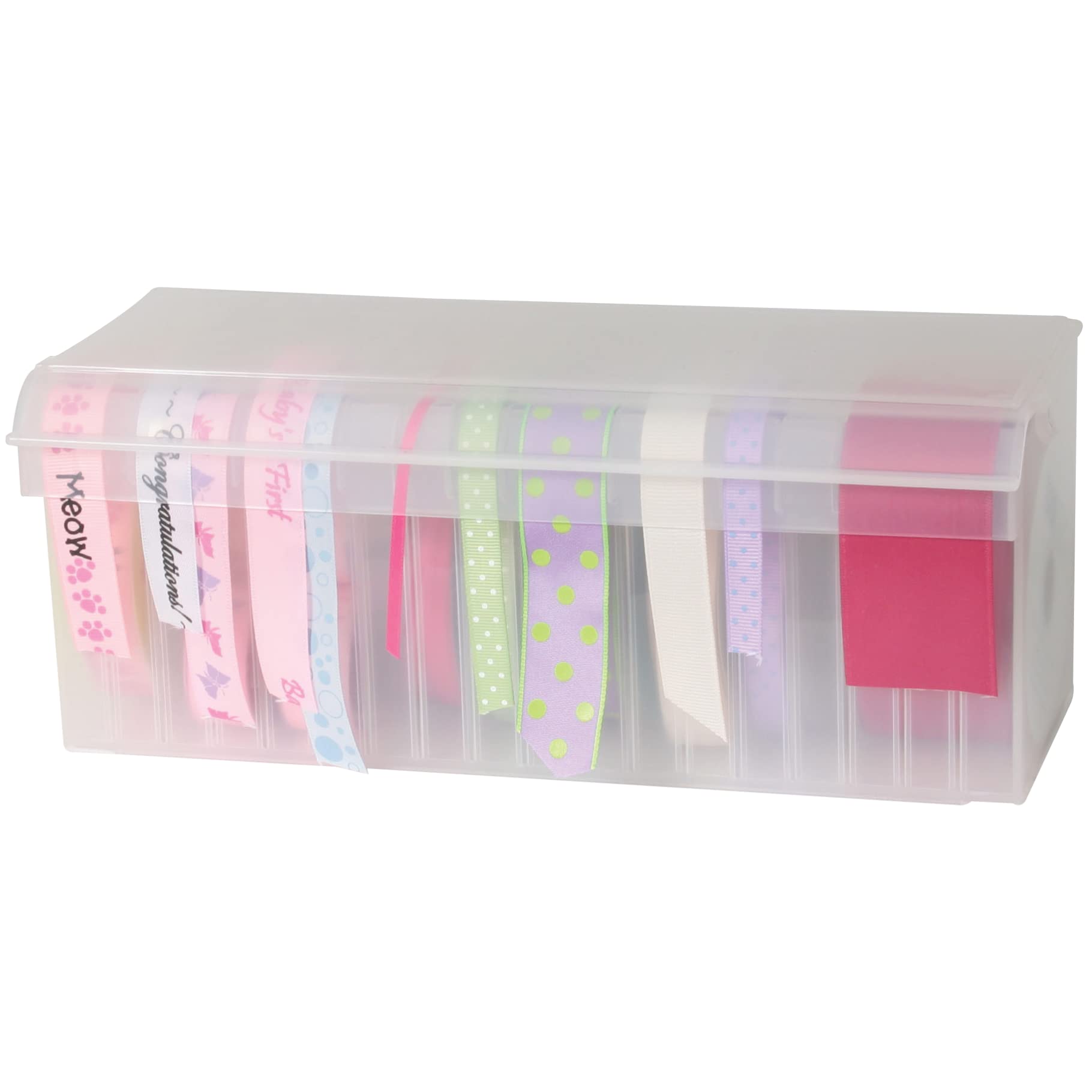 Craft Mates Bead Organizer - 18 Removable Compartment Plastic Storage Container for Crafts, Buttons, Pins, Jewelry Making & DIY Supplies | BPA Free | Perfect for Craft Rooms, Sewing Kits & Travel Organization