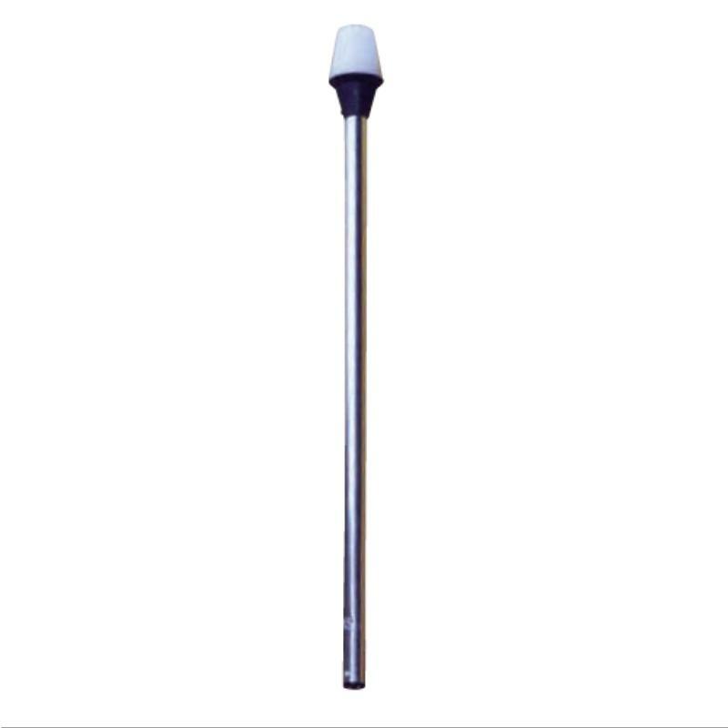 Attwood Frosted Globe All Around Pole Light with 2 Pin Locking Collar - Marine Boat Deck Lighting for Docks, Piers & Waterfront Safety