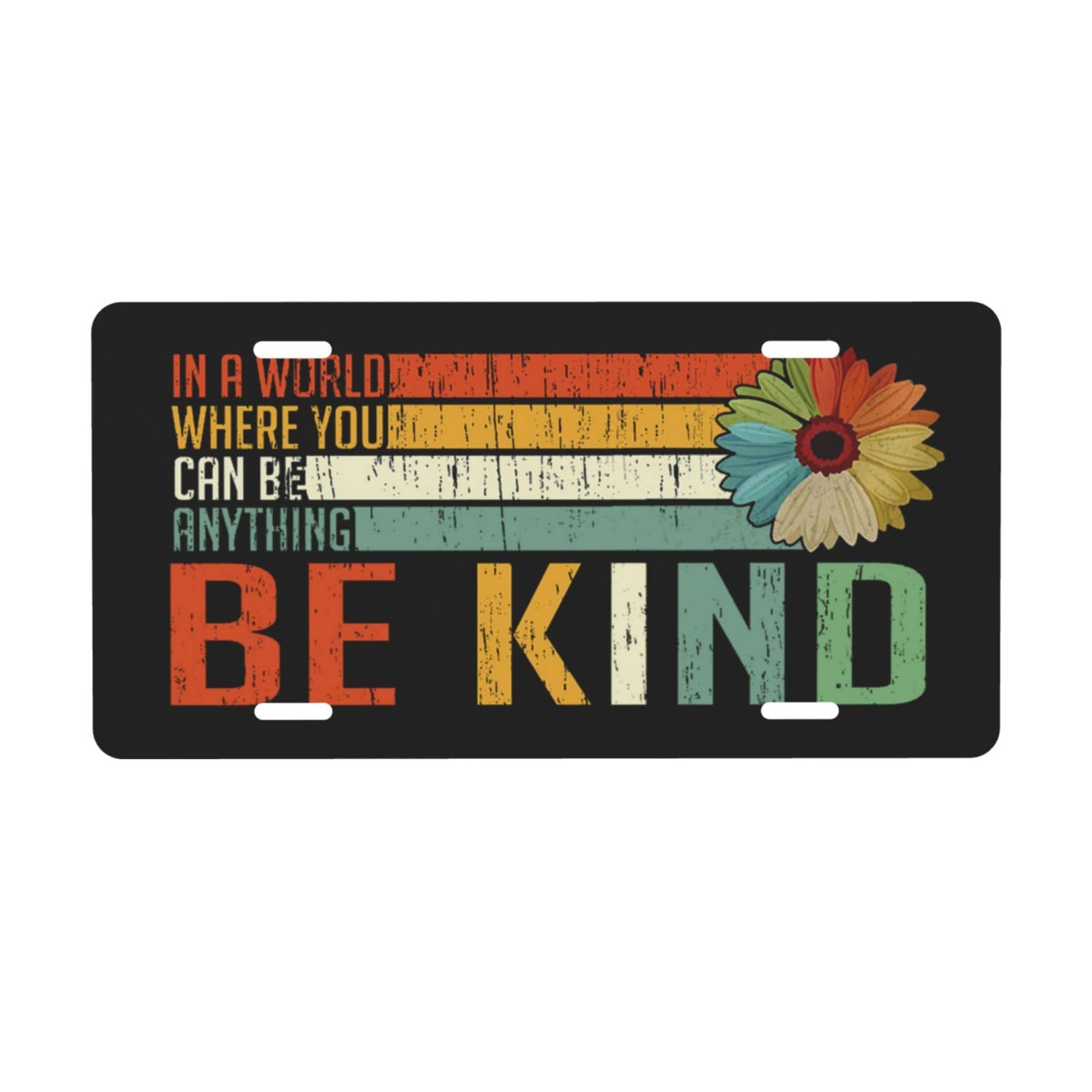 Kind Aluminum License Plate - 6x12 Inch Decorative Metal Car Front Tag with 4 Holes | Durable & Customizable for Vehicles, Trucks & Motorcycles | Perfect for Personalization, Gifts & Car Enthusiasts