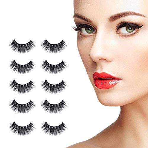 ClubComfort Makeup Kit - 11-Piece Set with Mascara, Eyeliner, Eyelash Glue, Beauty Blender, Eyelash Curler & 5 Pairs of False Lashes | Perfect for Professional Makeup Artists & Daily Beauty Routine
