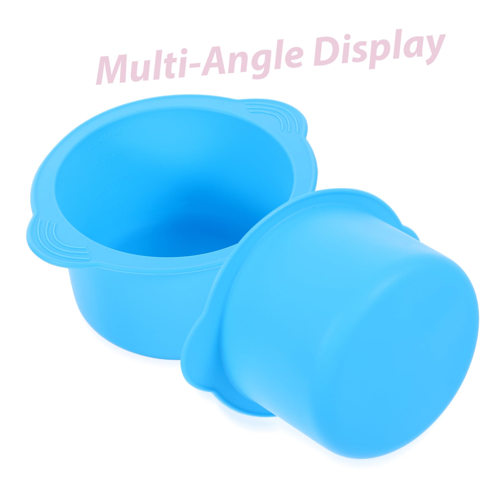400ml Large Capacity Silicone Wax Warmer Liner Bowl - Comfortable Hair Removal Waxing Kit for Salon & Home Use - Perfect for Legs, Bikini & Facial Waxing