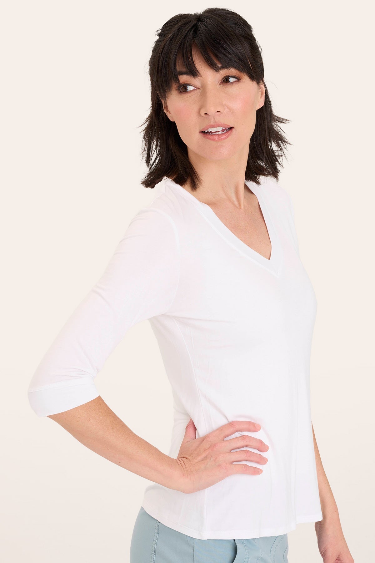 Principle Top White - Women's Fashion Blouse for Work & Casual Wear | Elegant Office & Everyday Outfit