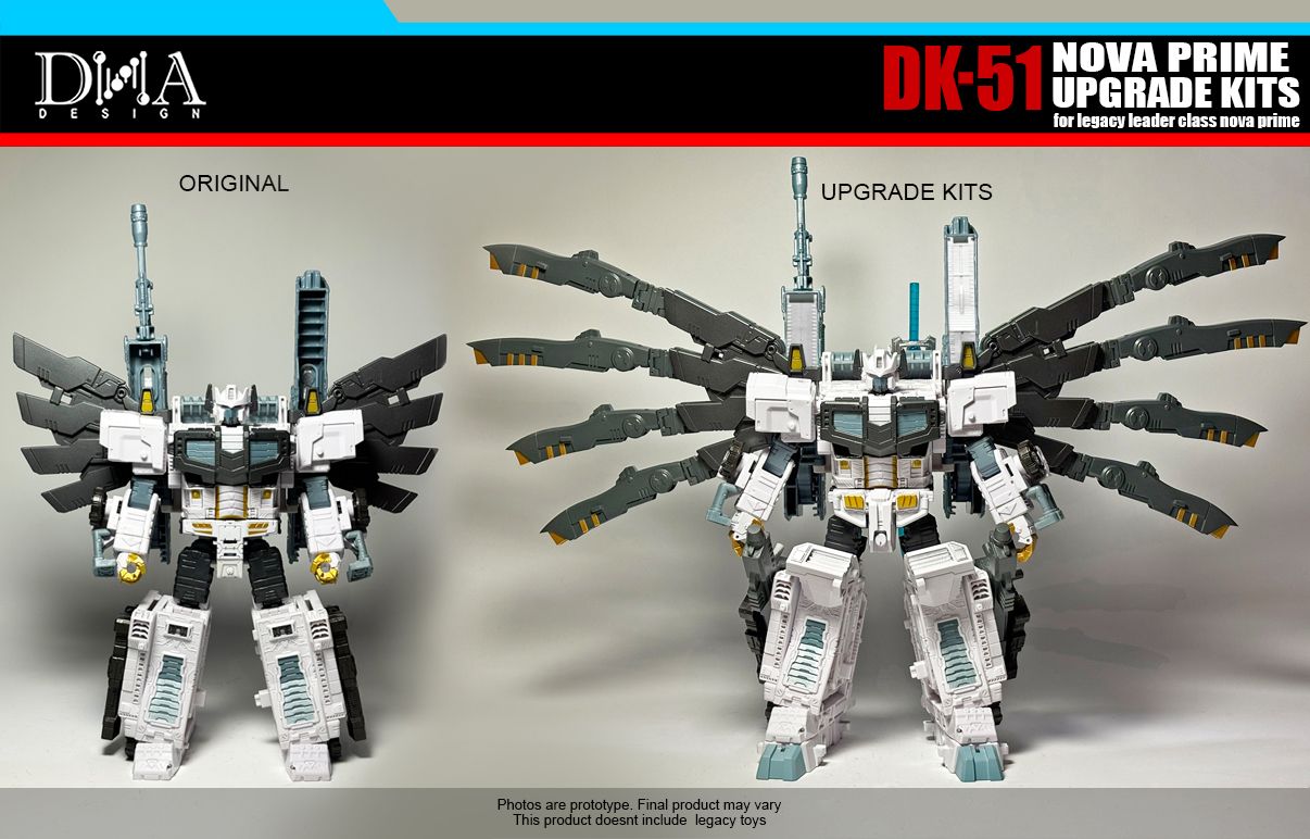 DNA Design DK 51 Upgrade Kit for Nova Prime - Transformers Action Figure Parts - Perfect for Collectors & Custom Builders - Enhance Your Nova Prime Figure Display & Play Experience