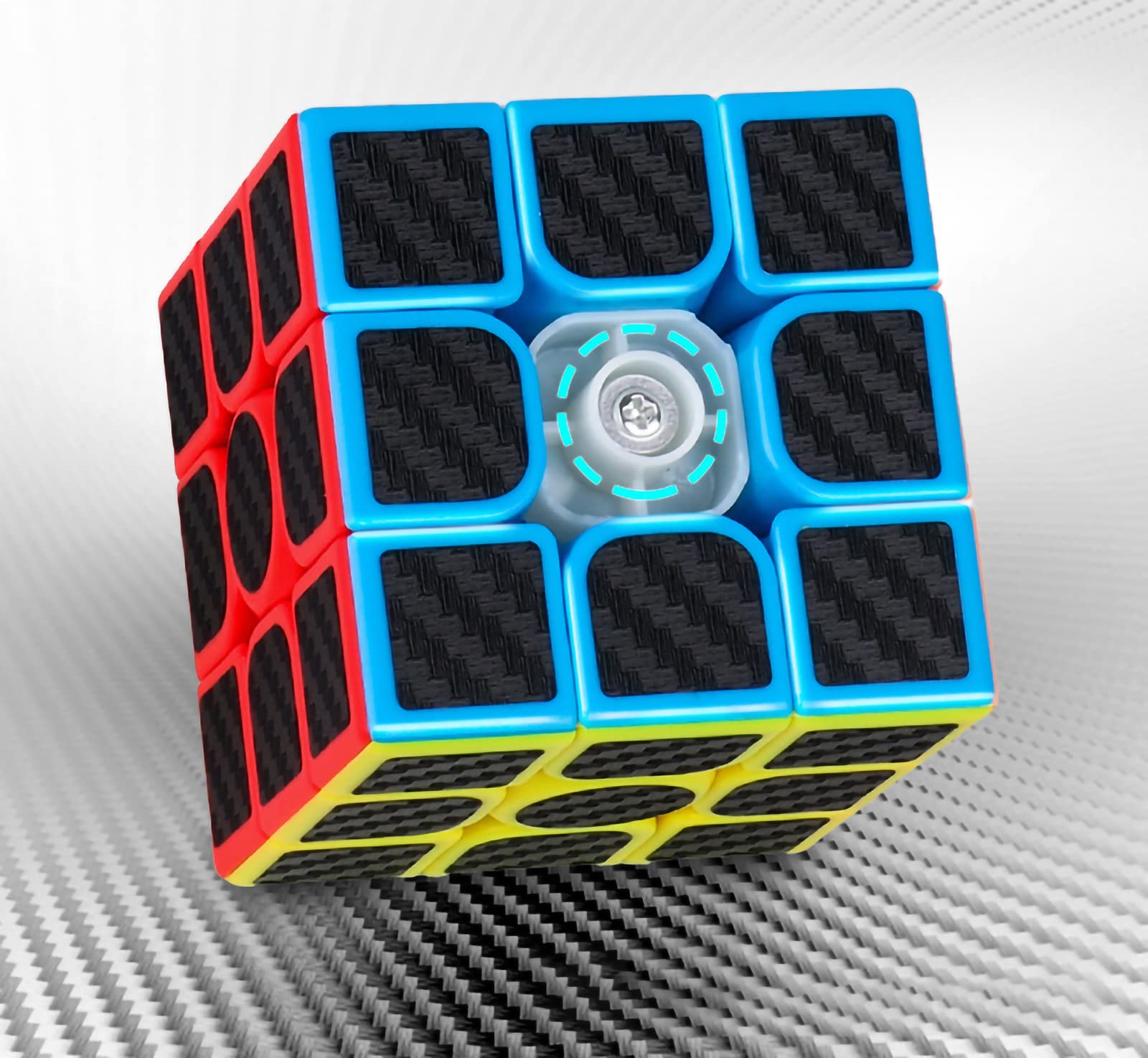 3x3 Speed Cube - Carbon Fiber Stickerless Magic Cube for Kids & Adults | Fast & Smooth Puzzle Game for Stress Relief & Brain Training