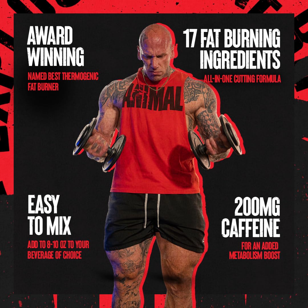 Animal Animal Cuts Fat Burner & Weight Loss Supplement - 267g Powder for Men & Women | Pre-Workout Energy, Muscle Definition & Metabolism Boost | Gym, Fitness & Bodybuilding Performance Enhancer