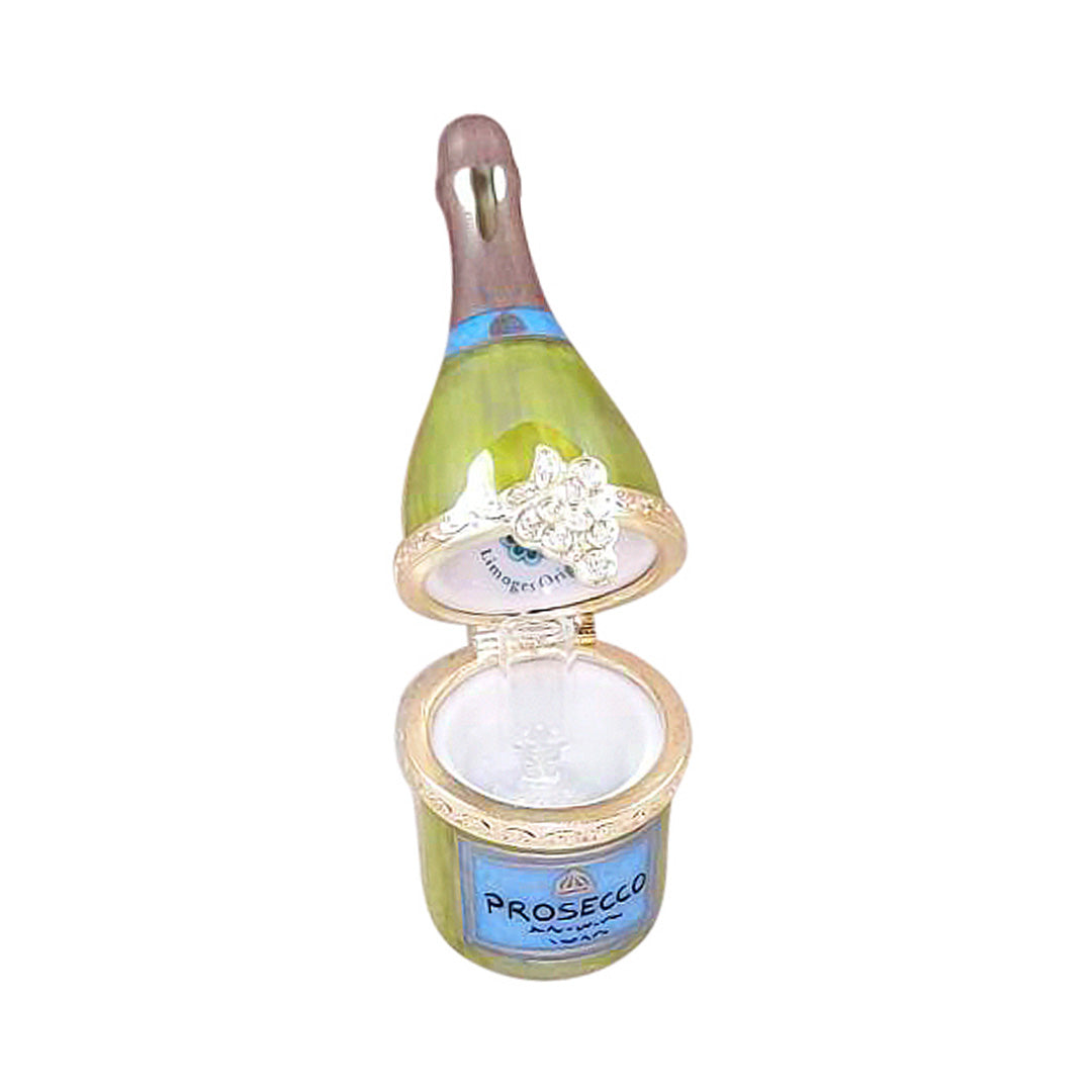 Premium Limoges Prosecco Bottle - Elegant Glass Wine Bottle for Champagne & Sparkling Wine - Perfect for Weddings, Parties & Gift Giving
