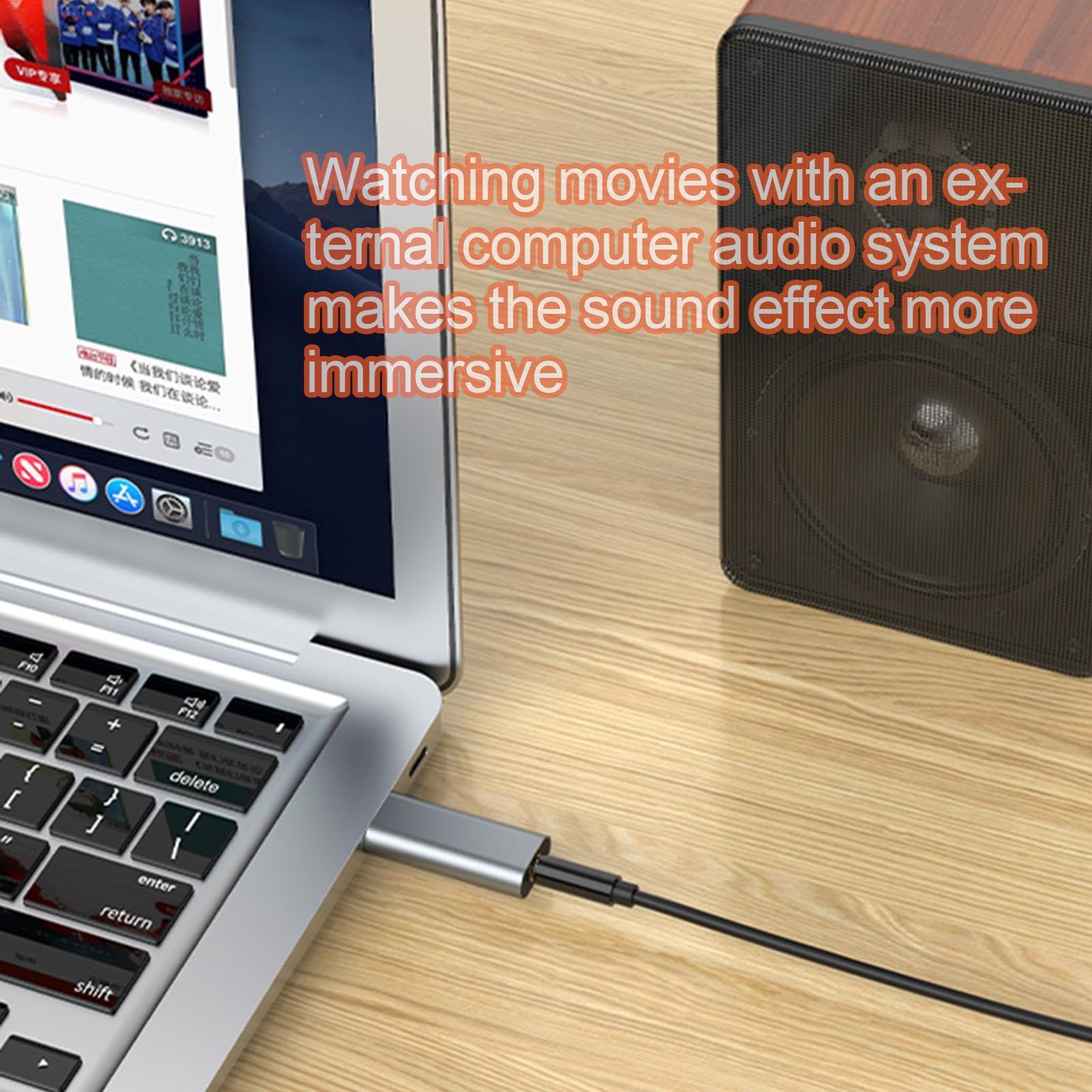 USB Sound Card Adapter - 3.5mm USB to Optical Audio Converter with Plug & Play Driver for Gaming Headsets | Compatible with PC, Laptop, PS4, Xbox | Perfect for Gaming (League of Legends), Streaming & Conference Calls