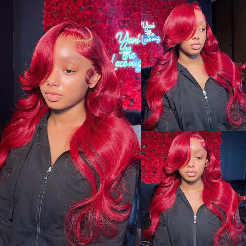 Eullair 28 Inch Body Wave Human Hair Wig with 13x4 Lace Frontal - Natural Wavy Colored Wig for Fall | Affordable & Cost-Effective Choice | Perfect for Daily Wear, Cosplay, and Special Occasions