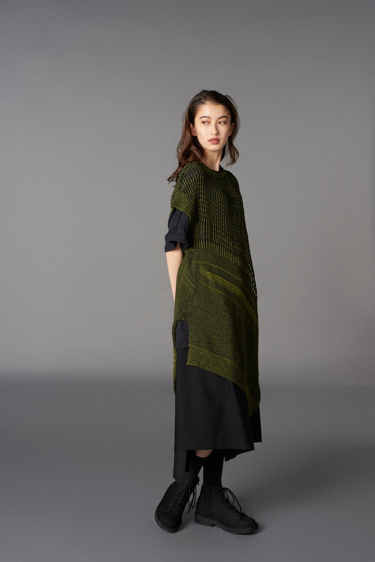 Code Yarn Mesh Long Knit Vest for Women - Lightweight Open Front Cardigan Sweater - Perfect for Layering, Office Wear & Casual Outfits