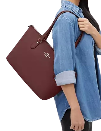 Coach Gallery Tote Bag - Premium Leather Handbag for Women | Stylish Work Tote, Travel & Everyday Carry | Perfect for Office, Commute & Shopping