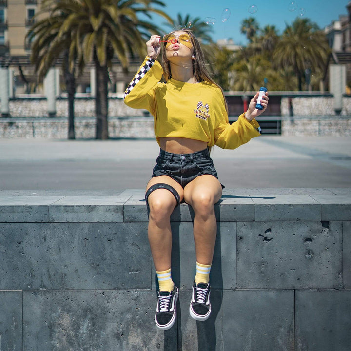 American Socks Sunshine Ankle High Socks - Comfortable & Breathable for Everyday Wear, Sports & Casual Outfits