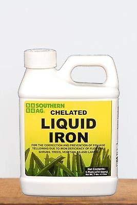 Southern Ag Chelated Liquid Iron Fertilizer - 16 oz for Lawns, Gardens & Plants | Boosts Greenery & Treats Iron Deficiency