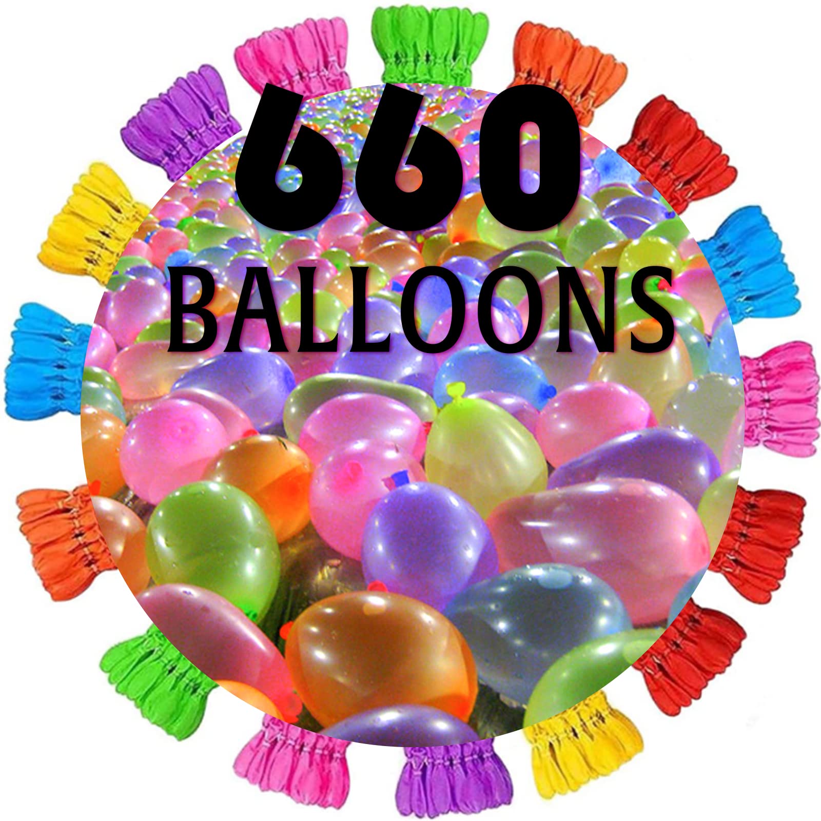 Premium Water Balloons for Kids - 660 Quick Fill Balloons Set (18 Bunches, Purple) - Fun Outdoor Party Games for Boys & Girls - Perfect for Summer Water Fights, Backyard Activities, and Birthday Celebrations
