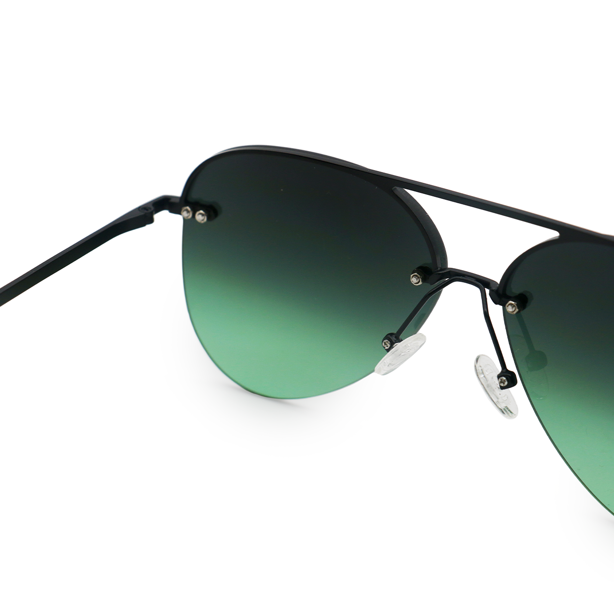 Smaller Megan 2 Dark Green Metal Aviator Sunglasses for Women - Retro Pilot Style UV Protection Shades - Perfect for Driving, Beach & Outdoor Activities