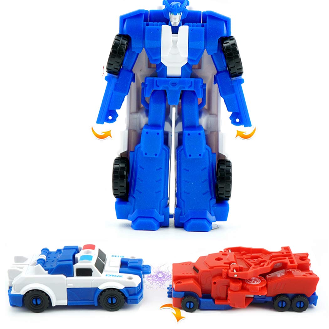 Anjetan Transforming Robot Car Toy Set - Creative Convertible Action Figure & Vehicle Playset for Kids - STEM Learning & Imaginative Play - Perfect for Birthday Gifts & Interactive Playtime