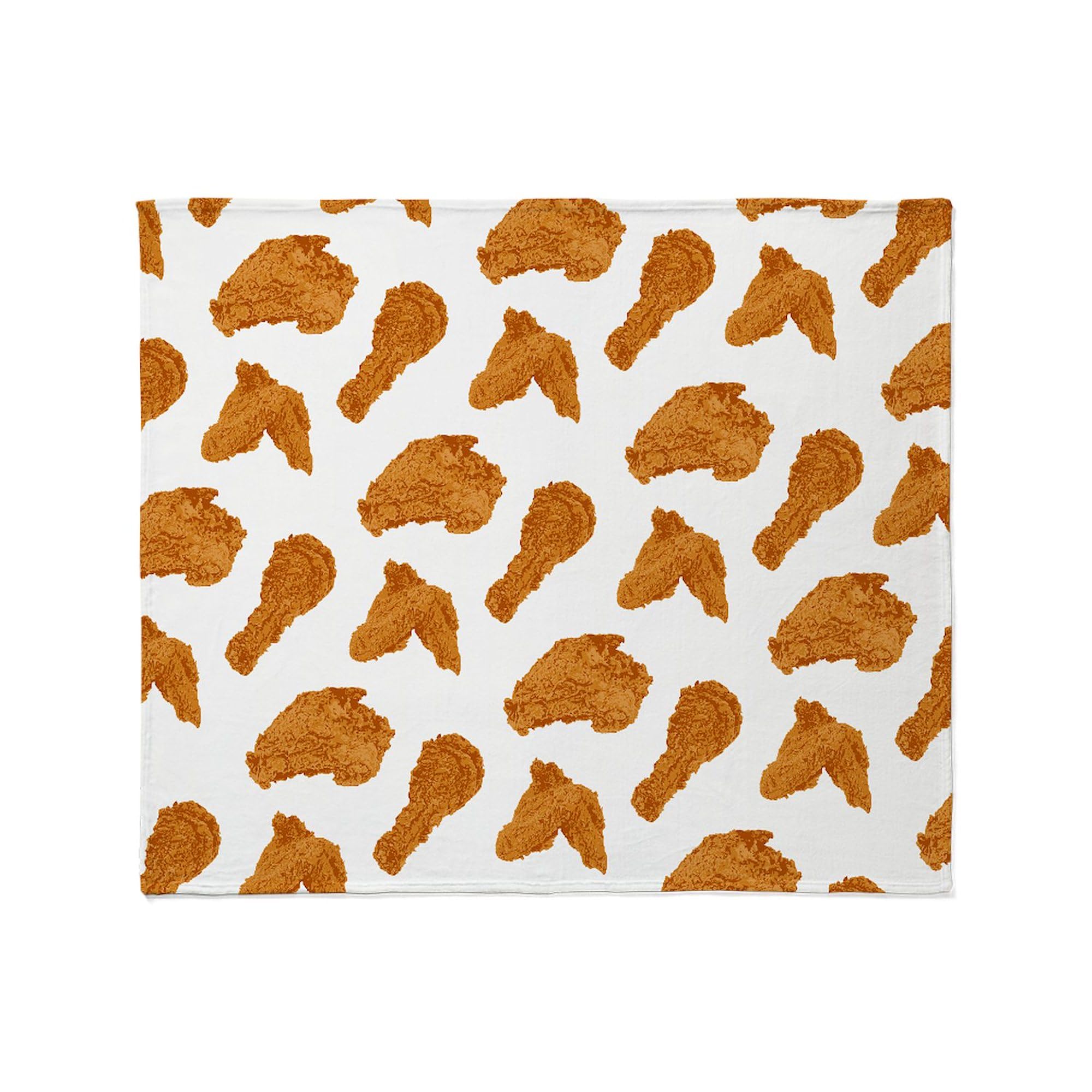 Fried Chicken Throw Blanket - Super Soft Fleece Plush Blanket 60x50 Inches - Cozy Couch Blanket for Movie Nights & Home Decor
