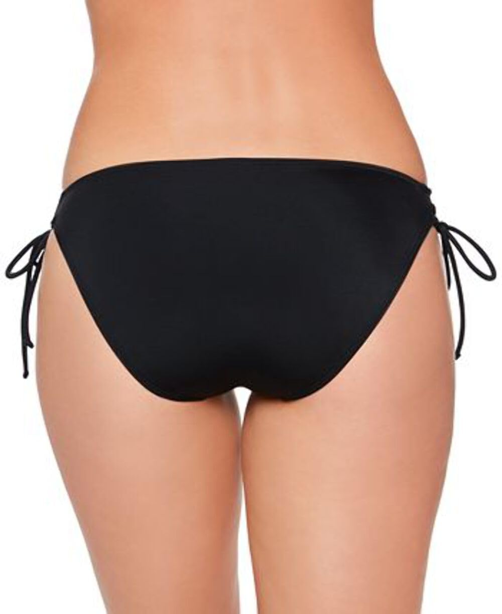 Women's Classic Black Ruched Side Hipster Swimwear - Small Size | Perfect for Beach Vacations, Pool Parties & Summer Getaways