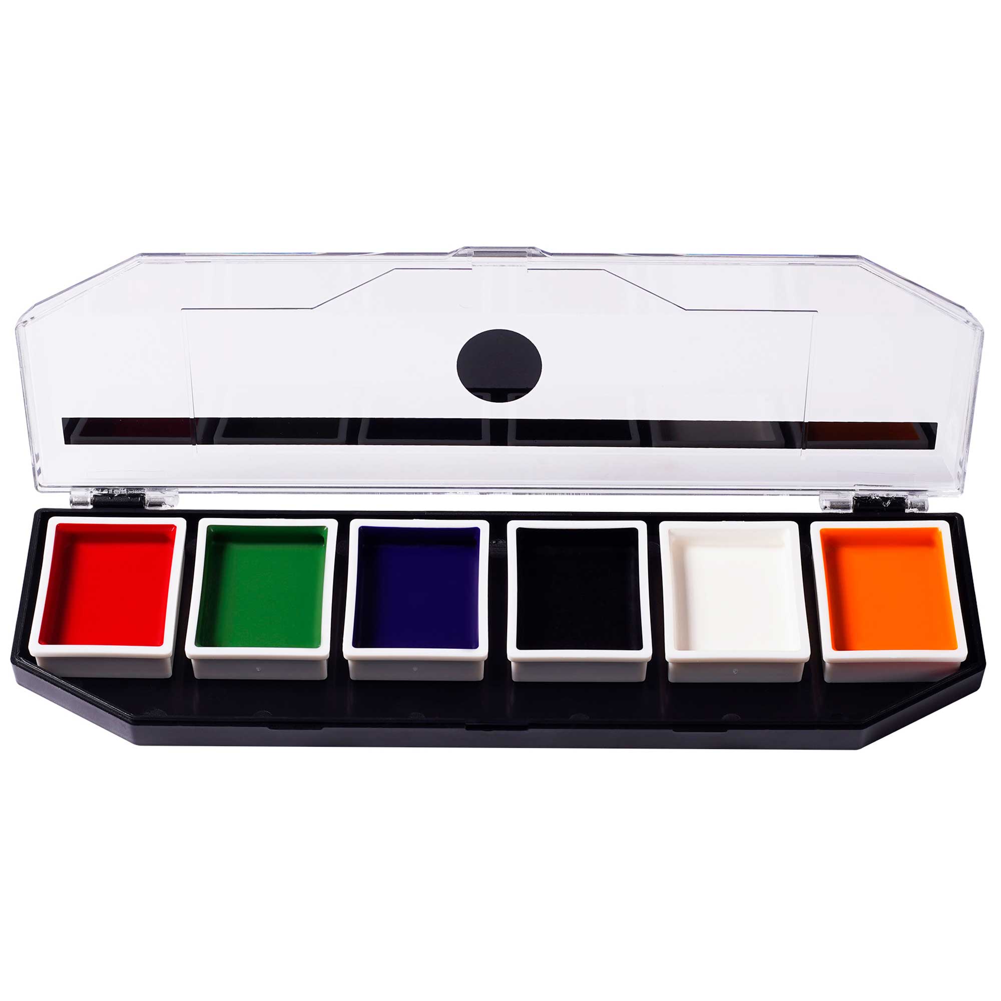 6-Color Alcohol-Activated Makeup Palette for Face & Body - Professional SFX, Halloween & Cosplay Makeup - Waterproof & Long-Lasting for Stage, Photography & Special Effects