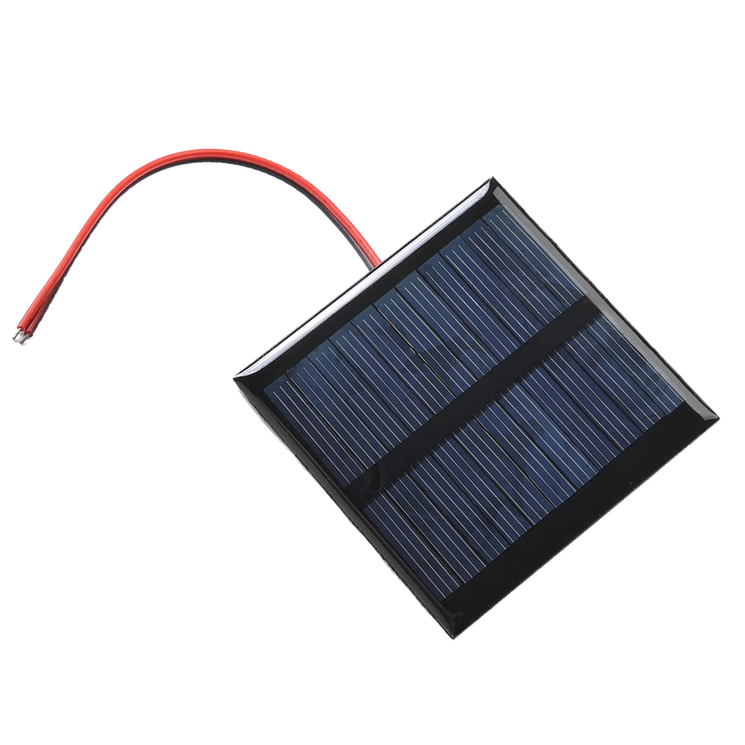 Bettomshin 1Pc 5.5V 0.6W Mini Solar Panel - Polycrystalline Solar Cell for DIY Projects, Light Electric Toys, Solar Battery Chargers & Solar System Kits (2.56