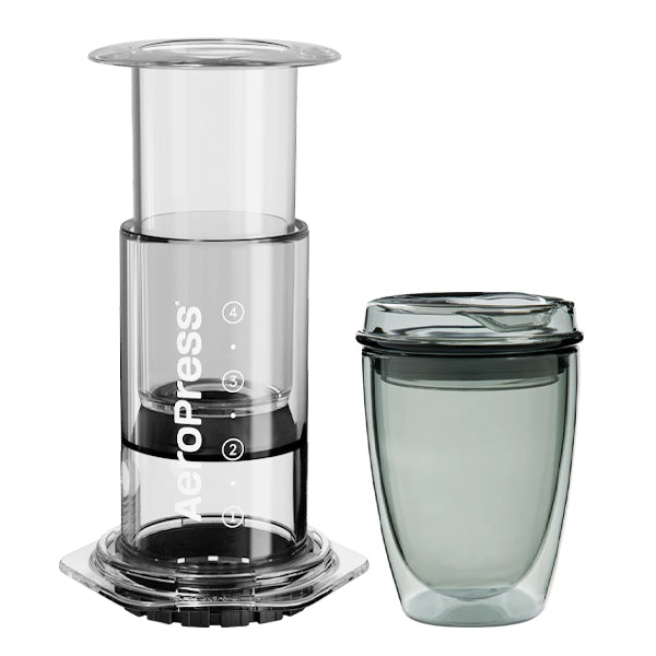 Aeropress Coffee Maker with Good Cuppa Bundle – Portable Espresso & Filter Coffee Kit for Travel, Camping & Home Brewing