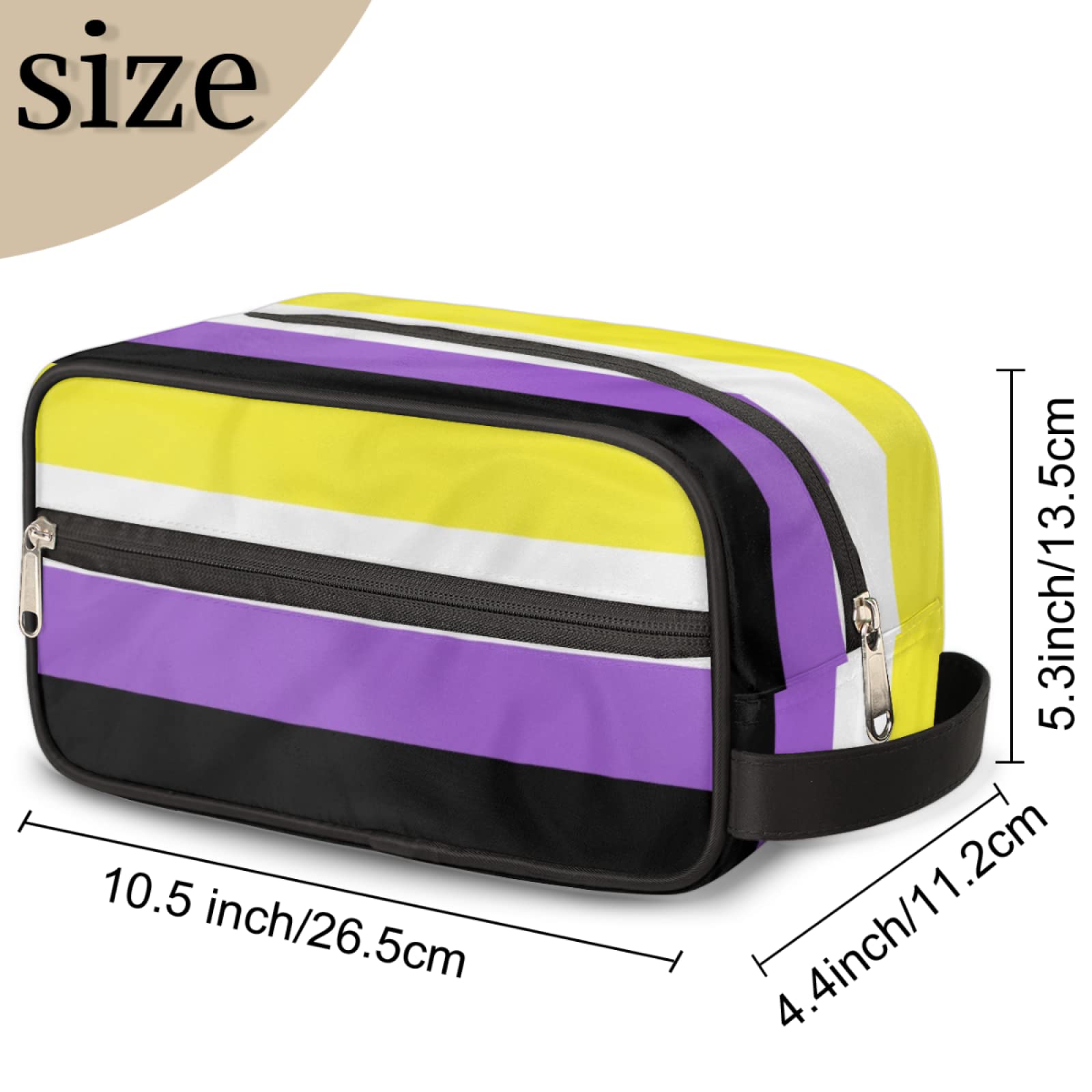 LGBTQ+ Pride Travel Toiletry Bag - Waterproof Cosmetic Organizer for Women & Men | Gym, Camping, Travel Essentials
