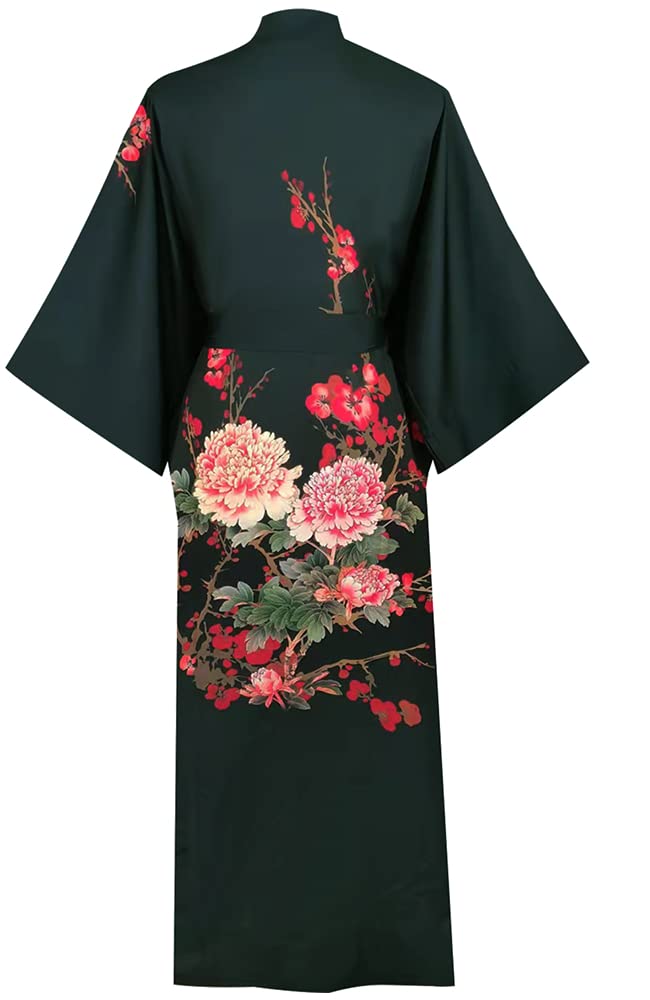 Women's Satin Kimono Robes - Soft Bathrobes & Pajama Loungewear for Spa, Bridal Shower, and Relaxation at Home